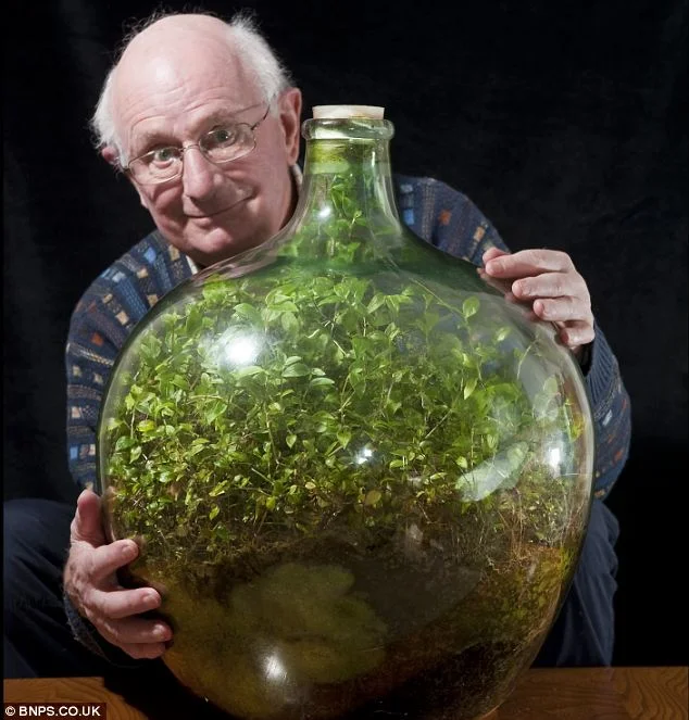 From the Daily Mail (ugh). This man clearly loves his biosphere.