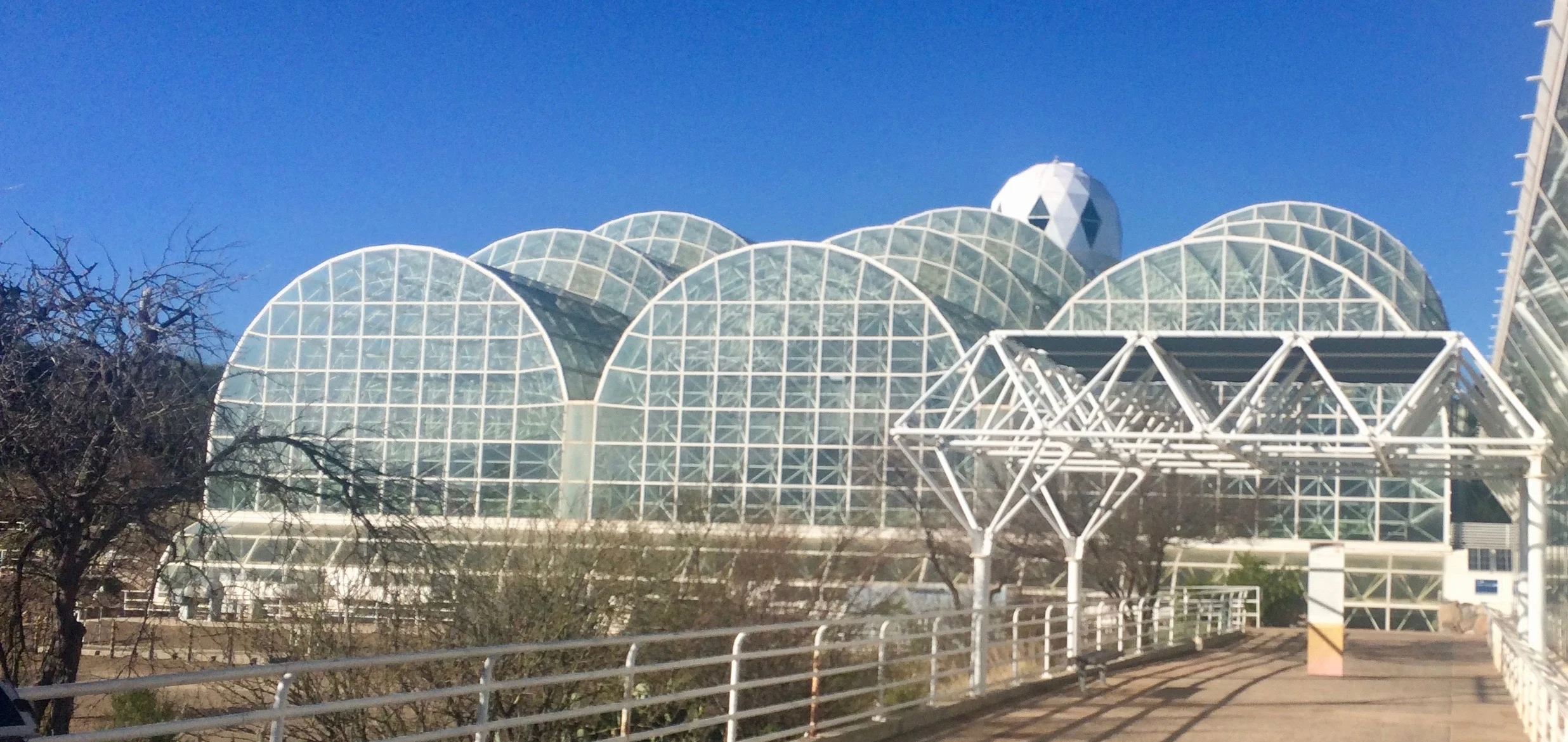 The original location of the intensive agriculture biome, now the Landscape Evolution Observatory
